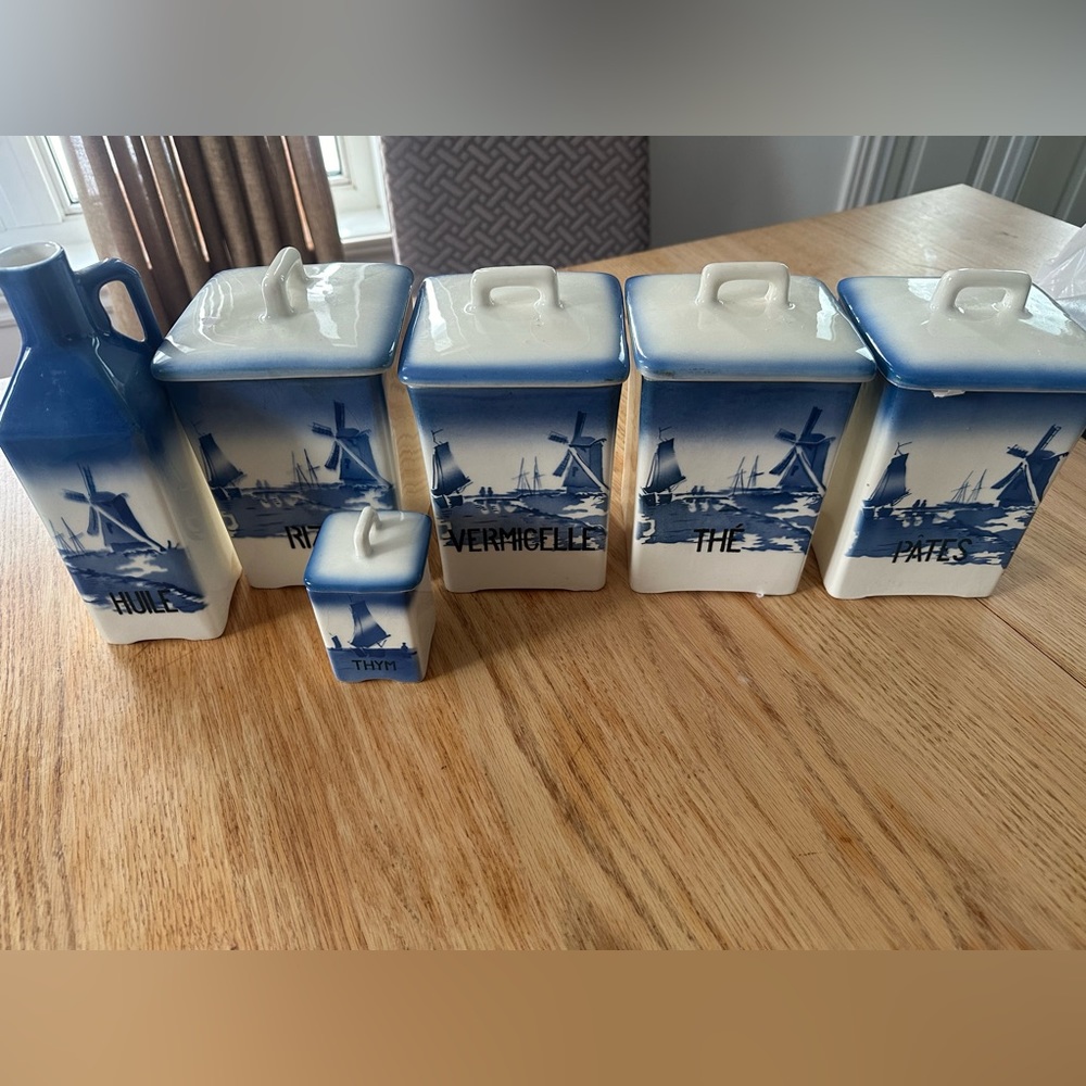 Vintage Canister Set Czechoslovakia
